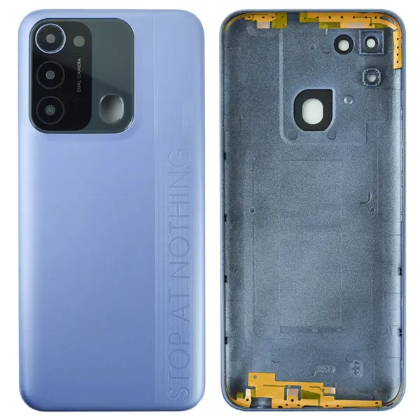 MR1_103734 Задня частина корпусу tecno spark 8c purple (з склом камери) original (prc) 