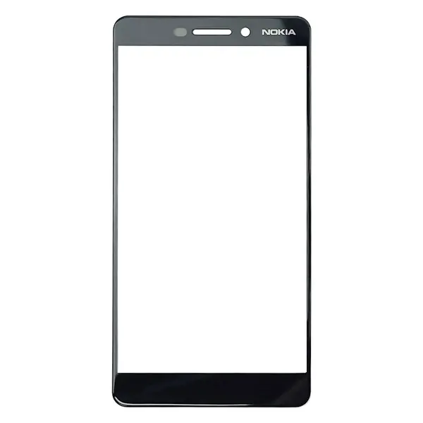 MR1_104282 Скло дисплея nokia 6.1 black + oca (для переклеювання) 