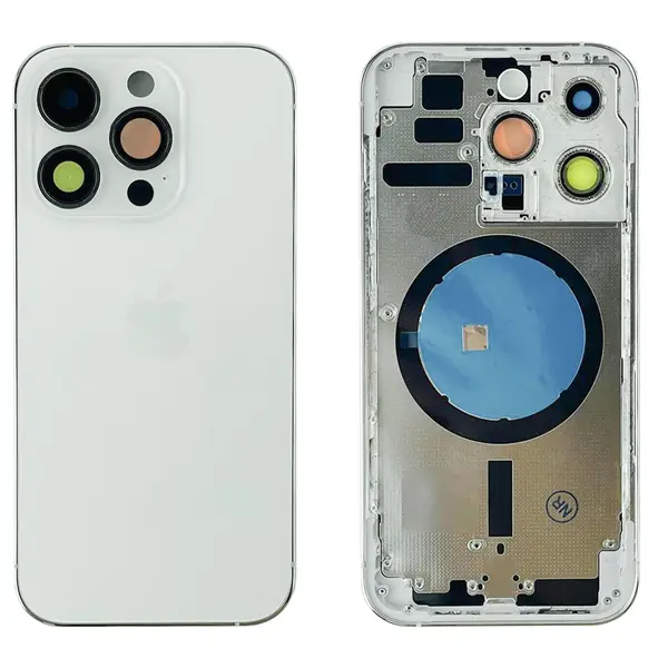 MR1_105013 Корпус iphone 14 pro (з кнопками) silver original (prc) (us: e-sim) 