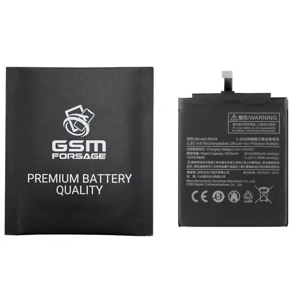 MR1_103479 Акумулятор bn34 (2910mah) для xiaomi redmi 5a premium quality 
