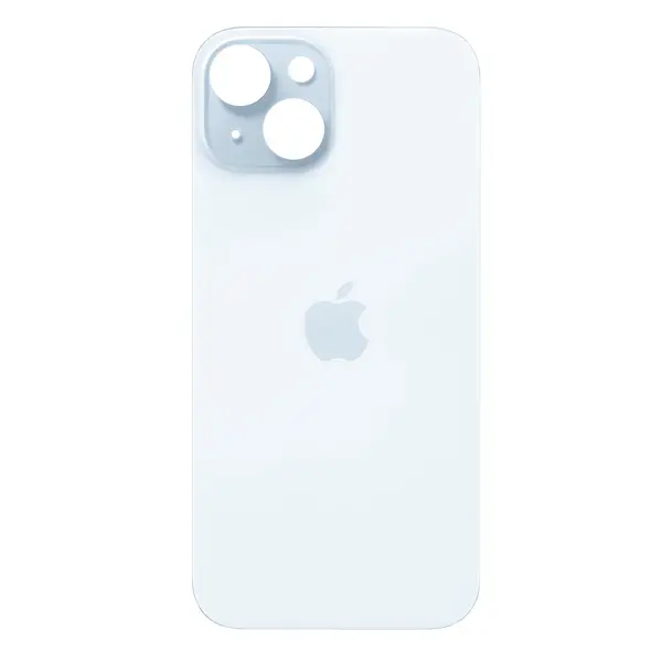 MR1_101965 Кришка задня iphone 15 blue (великий виріз під камеру) 