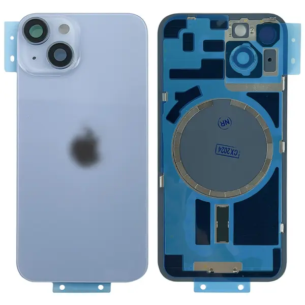 MR1_106886 Кришка задня iphone 14 blue (з рамкою) original (prc) 