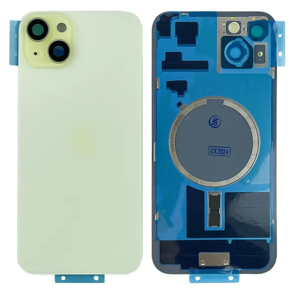 MR1_106899 Кришка задня iphone 15 plus yellow (з рамкою) original (prc) 