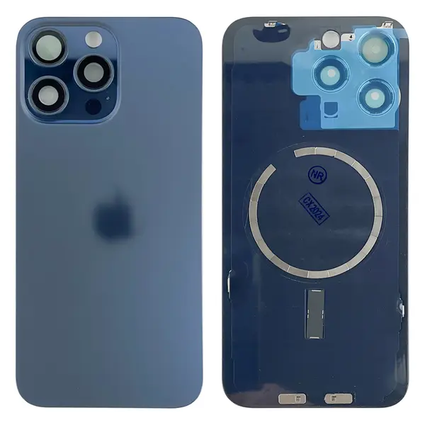 MR1_106902 Кришка задня iphone 15 pro max blue titanium (з рамкою) original (prc) 