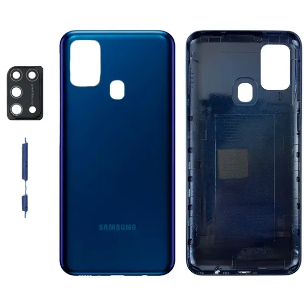 MR1_107768 Задня частина корпусу samsung galaxy m31 sm-m315 blue (з склом камери) 