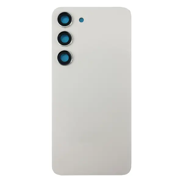 MR1_108094 Задня частина корпусу samsung galaxy s23 sm-s911 cream (з склом камери) 