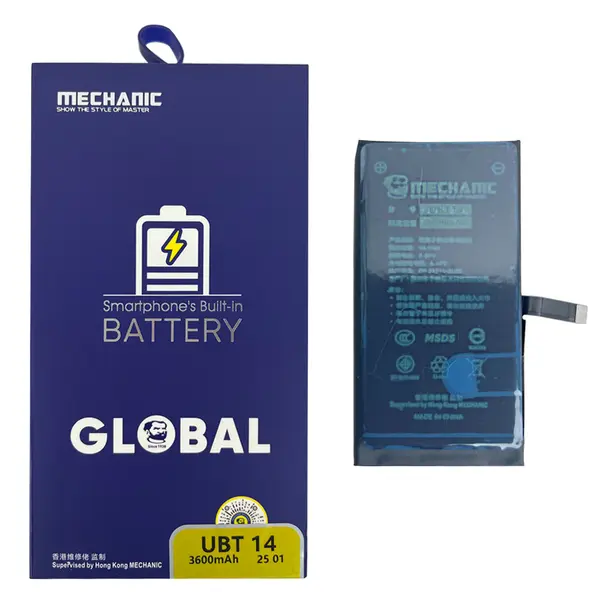 MR1_108274 Акумулятор mechanic для iphone 14 (збільшена ємність, 3600mah) 