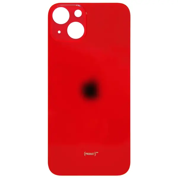 MR1_106324 Кришка задня iphone 13 mini red (великий виріз під камеру) 