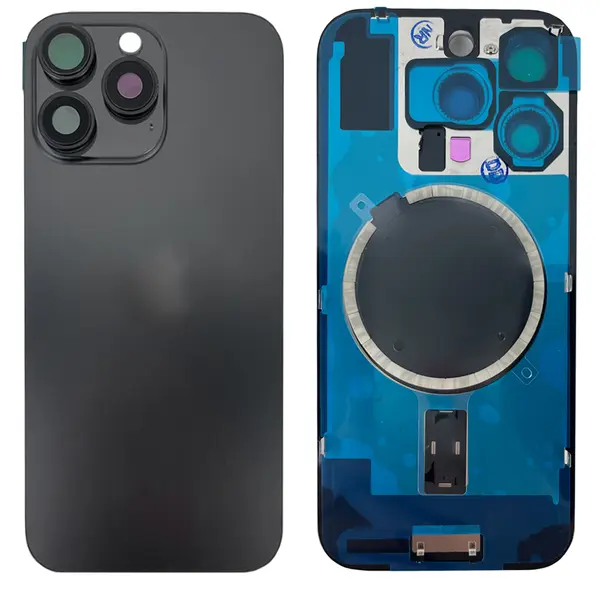 MR1_108042 Кришка задня iphone 16 pro black titanium (з рамкою) original (prc) 