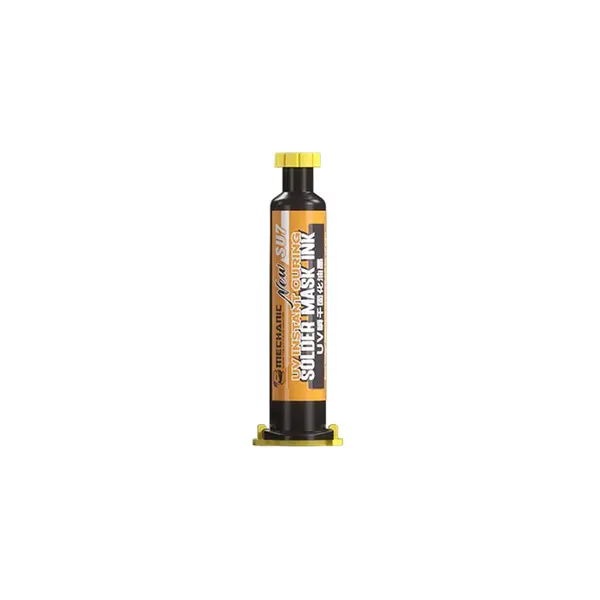 MR1_109792 Паяльна маска mechanic su7 з уф-затвердінням (жовта, 10ml) 