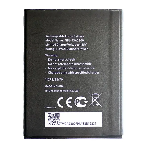 MR1_105281 Акумулятор nbl-43a2300 (2300mah) для tp-link neffos c5s / c5a 