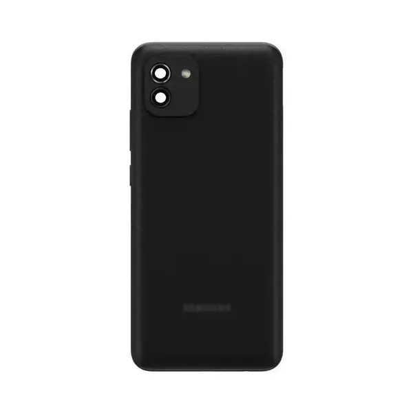 MR1_108829 Задня частина корпусу samsung galaxy a03 sm-a035g black (з склом камери) 