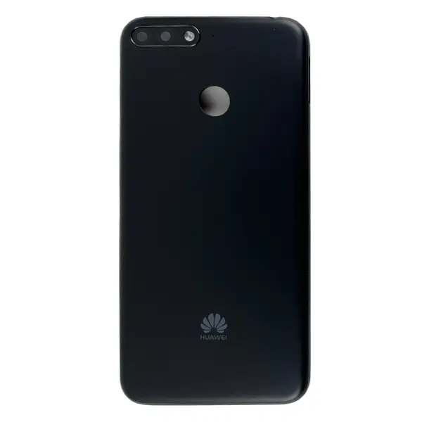 MR1_110646 Задня частина корпусу huawei y6 2018 / honor 7a pro black (з склом камери) 