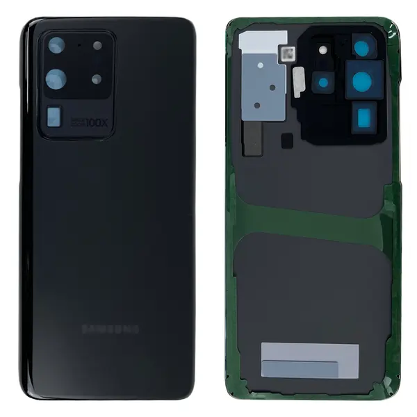 MR1_111099 Задня частина корпусу samsung galaxy s20 ultra sm-g988 black (з склом камери) original (prc) 
