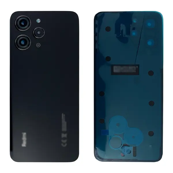 MR1_111122 Задня частина корпусу xiaomi redmi 12 midnight black (з склом камери) original (prc) 