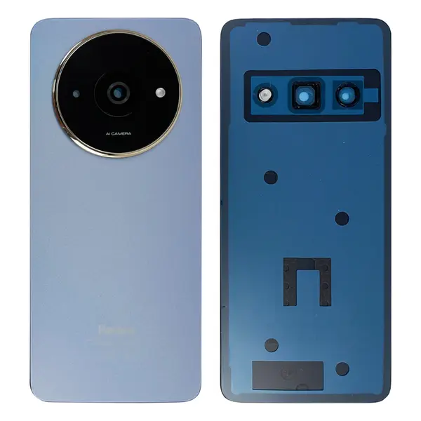 MR1_111152 Задня частина корпусу xiaomi redmi a3 blue (з склом камери) original (prc) 