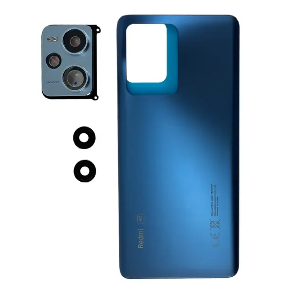 MR1_111666 Задня частина корпусу xiaomi redmi note 12 pro plus iceberg blue (з склом камери) original (prc) 