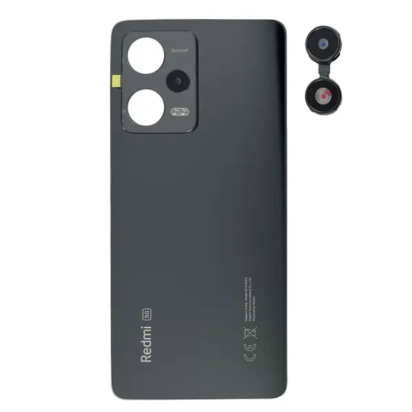 MR1_111667 Задня частина корпусу xiaomi redmi note 12 pro 5g onyx black (з склом камери) original (prc) 