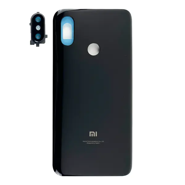 MR1_111672 Задня частина корпусу xiaomi mi 8 black (з склом камери) original (prc) 