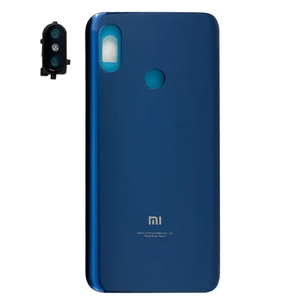MR1_111607 Задня частина корпусу xiaomi mi 8 blue (з склом камери) original (prc) 