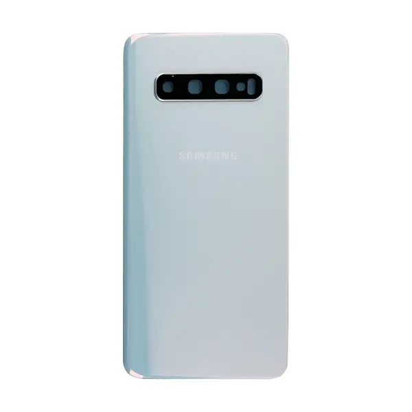 MR1_111629 Задня частина корпусу samsung galaxy s10 sm-g973 white (з склом камери) original (prc) 