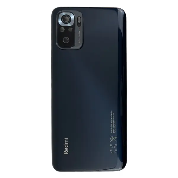 MR1_112965 Задня частина корпусу xiaomi redmi note 10 / note 10s onyx gray (з склом камери) original (prc) 