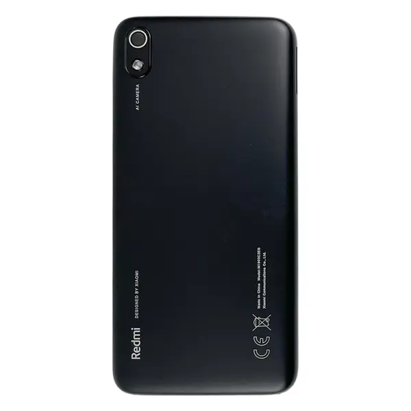 MR1_112973 Задня частина корпусу xiaomi redmi 7a black (з склом камери) original (prc) 