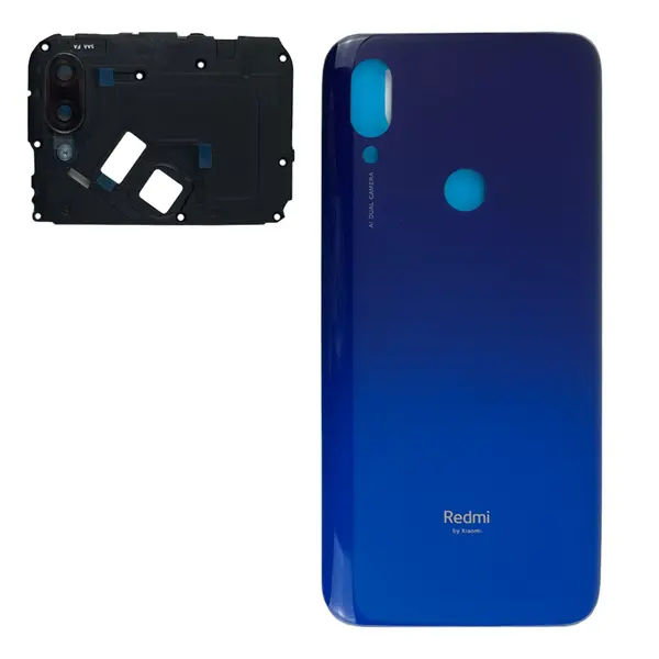 MR1_112975 Задня частина корпусу xiaomi redmi 7 blue ( з склом камери) original (prc) 