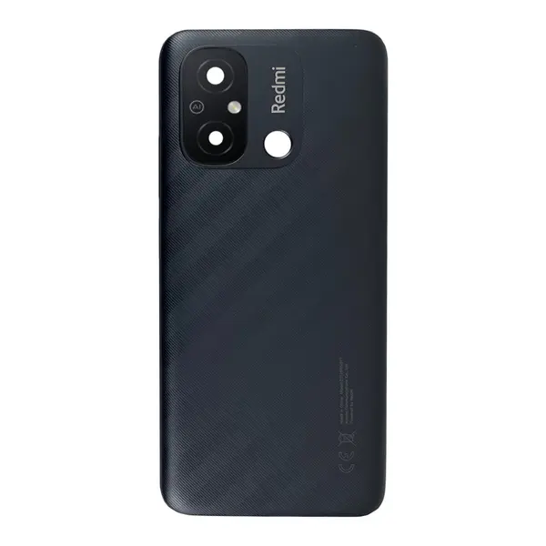 MR1_112976 Задня частина корпусу xiaomi redmi 12c graphite gray (black) (з склом камери) original (prc) 