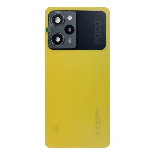 MR1_112981 Задня частина корпусу xiaomi poco x5 pro 5g yellow (з склом камери) original (prc) 