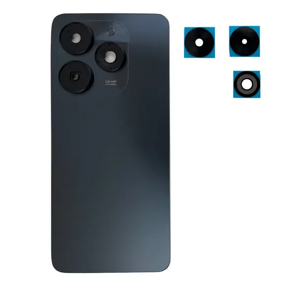 MR1_112997 Задня частина корпусу tecno spark go 2024 black (з склом камери) original (prc) 