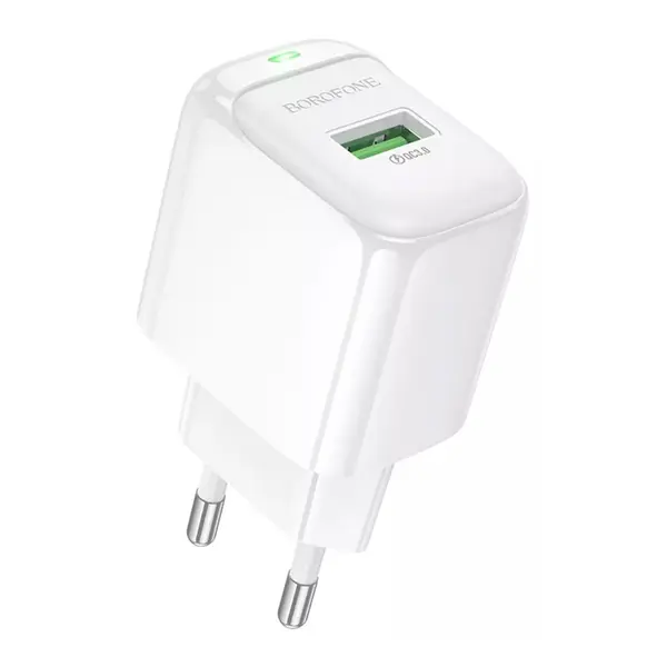 MR1_112547 Блок usb-a qc3.0 borofone bas42a 18w white 