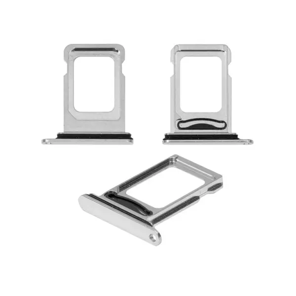 MR1_110095 Лоток sim-карти iphone 11 pro / iphone 11 pro max (dual sim) silver 