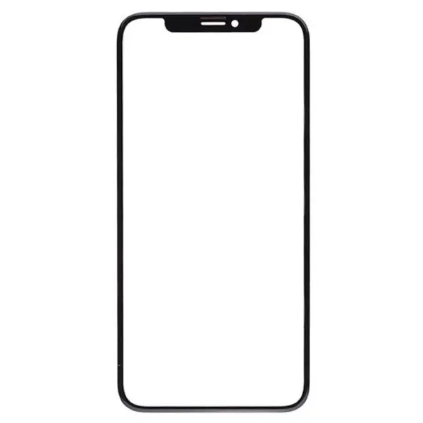 MR3_179726 Скло корпусу для g, oca pro iphone x, iphone xs з оса-плівкою black 