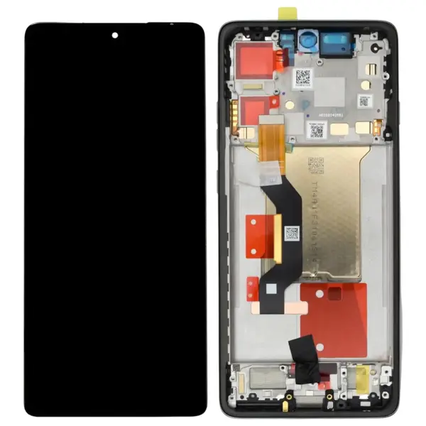 MR3_196648 Дисплей motorola xt2507 moto edge 60 pro, з сенсором, та рамкою (shadow) grey сервісний оригінал 