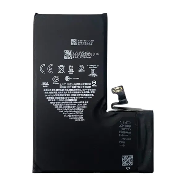 MR3_199037 Акумулятор iphone 15 pro (jcid без помилки) 3430mah 