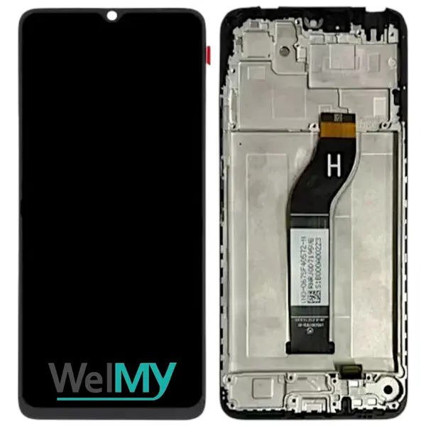 MR3_214158 Дисплей redmi 13c, poco c65, з сенсором, та рамкою black (welmy) 
