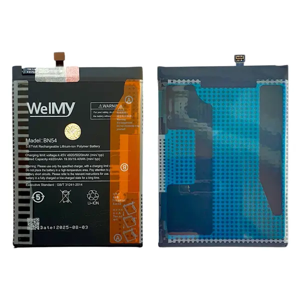 MR3_214331 Акумулятор redmi 9, redmi note 9 (bn54) welmy 