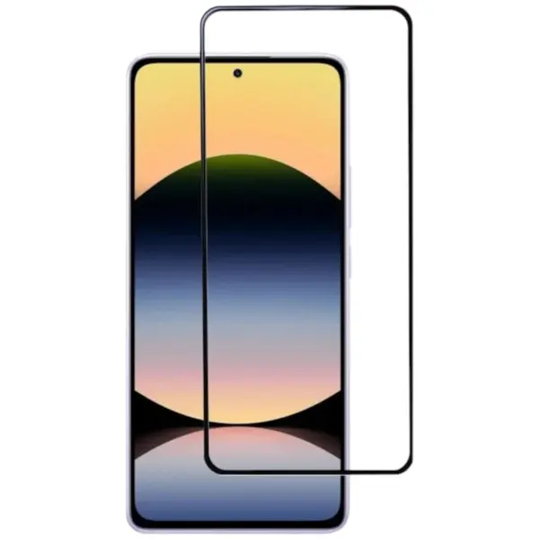 MR3_223537 Скло redmi note 13, note 14 full glue titanium (0.3mm, чорний) люкс 