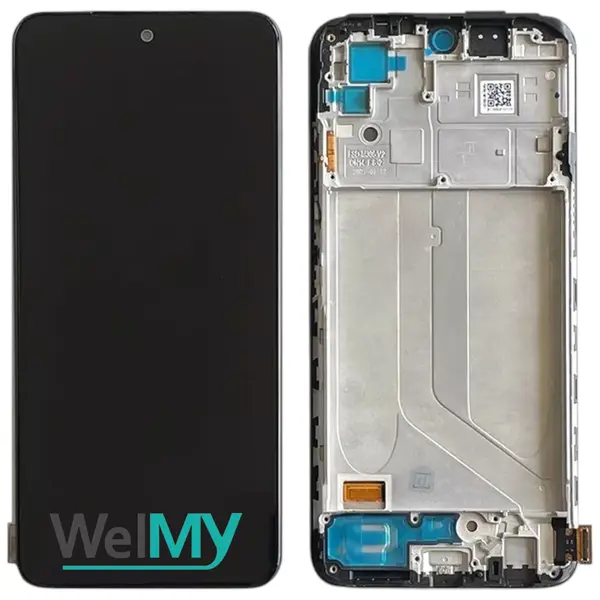 MR3_224147 Дисплей redmi note 10 4g, redmi note 10s, з сенсором, та рамкою onyx gray oled (welmy) 