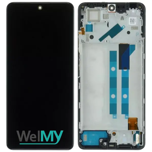 MR3_224149 Дисплей redmi note 11 pro 4g, redmi note 11 pro 5g global, poco x4 pro 5g, з сенсором, та рамкою laser black oled (welmy) 