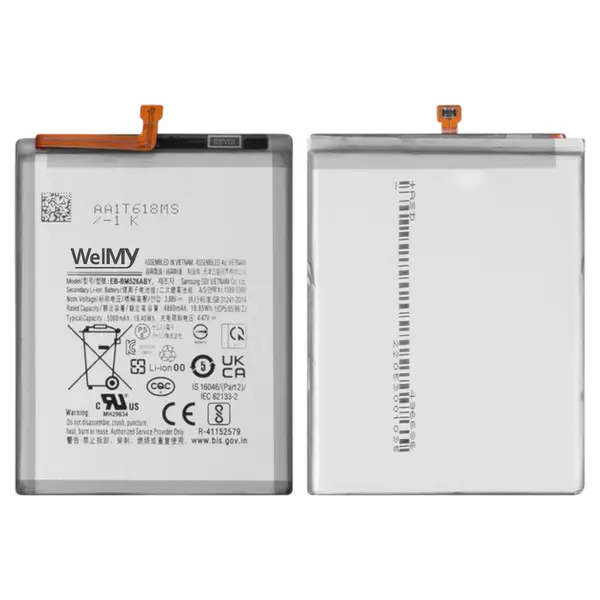 MR3_226024 Акумулятор samsung a235, a736, m236, m336, m526, m536 galaxy a23, a73, m23, m33, m52, m53 5g (eb-bm526aby) welmy 
