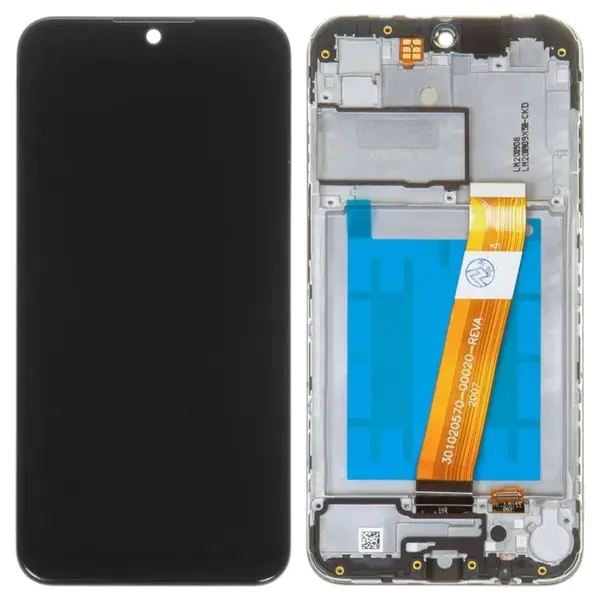 MR3_226400 Дисплей samsung sm-a015 galaxy a01 (2020), з сенсором, та рамкою black (вузький конектор) 