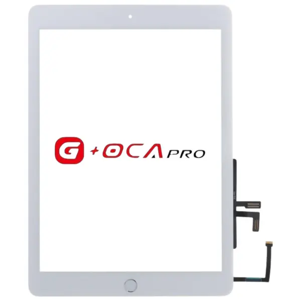 MR3_237766 Тачскрін сенсор для g, oca pro ipad (9.7), (2017) зі шлейфом та кнопкою меню (home) білий 