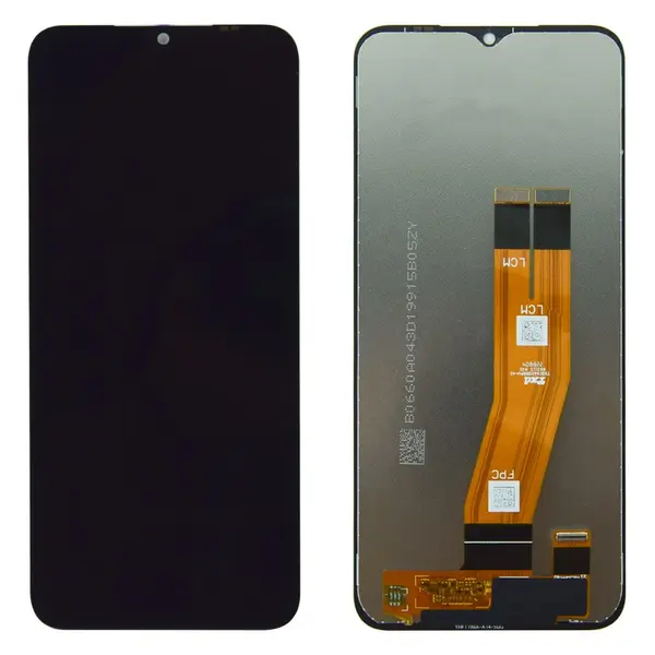 MR3_238389 Дисплей samsung sm-a145r galaxy a14 (2023), з сенсором, black service pack (жовтий шлейф) 