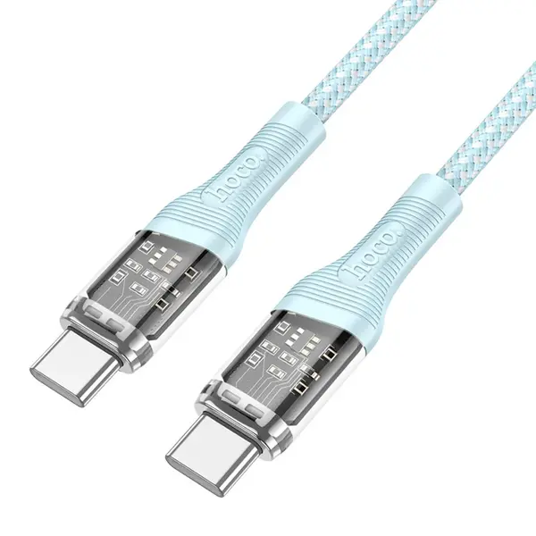 MR3_320306 Кабель pd type-c to type-c hoco u111 60w 1.2m blue 