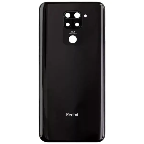 MR3_320381 Задня кришка redmi note 9, redmi 10x onyx black (зі склом камери) оригінал (prc) 