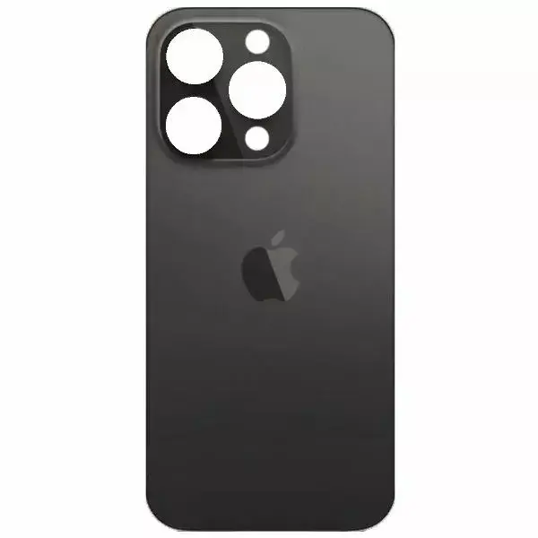 MR3_328902 Задня кришка (скло) iphone 14 pro max space black (small hole), сервісний оригінал 