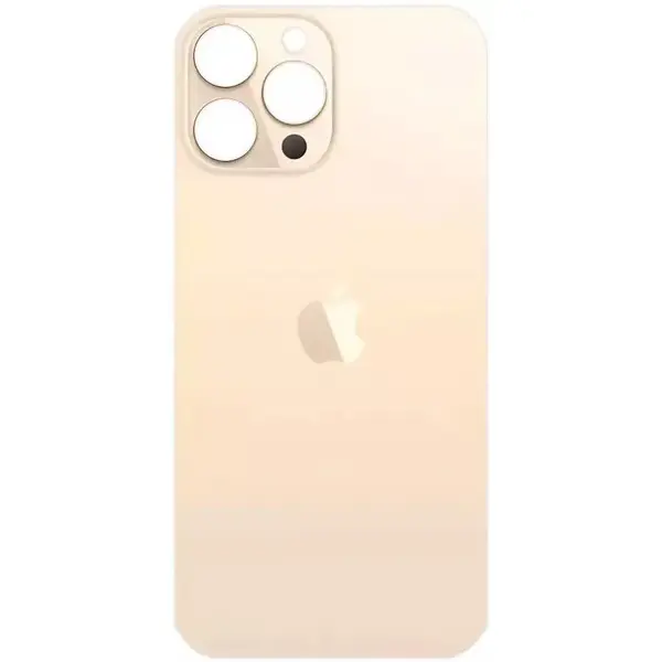 MR3_333187 Задня кришка (скло) iphone 13 pro gold (small hole), сервісний оригінал 