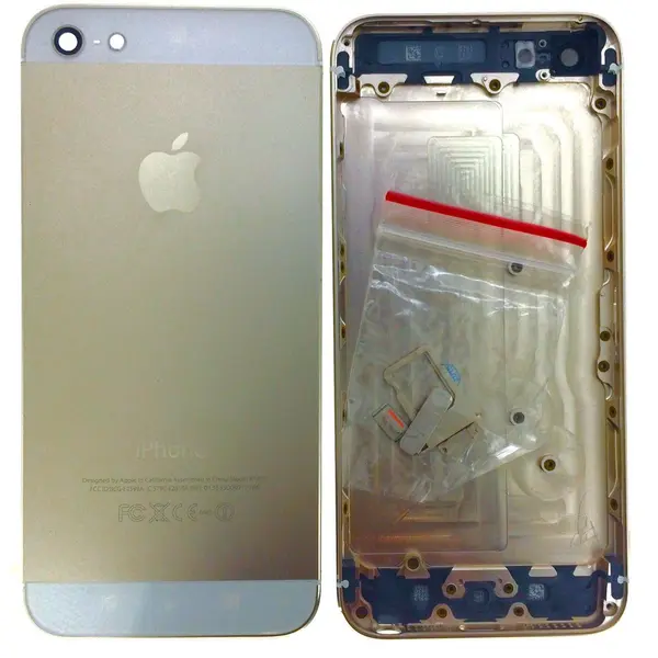 MR1_87736 Корпус iphone 5 (з кнопками та sim-лотком) gold original (prc) 